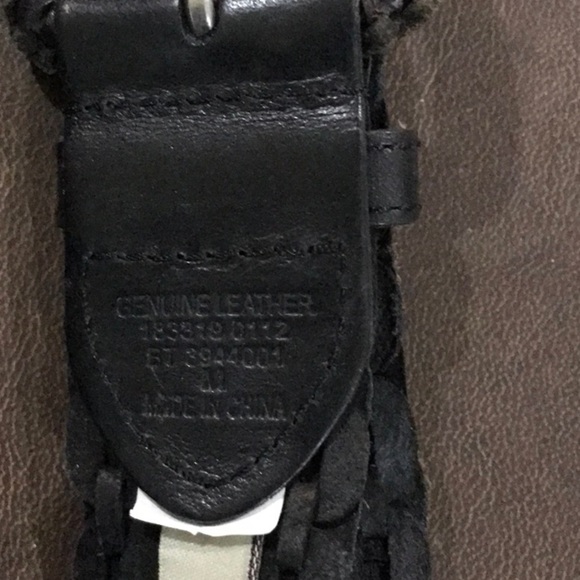 Fossil Black Industrial Belt with Textured Design - Picture 3 of 4